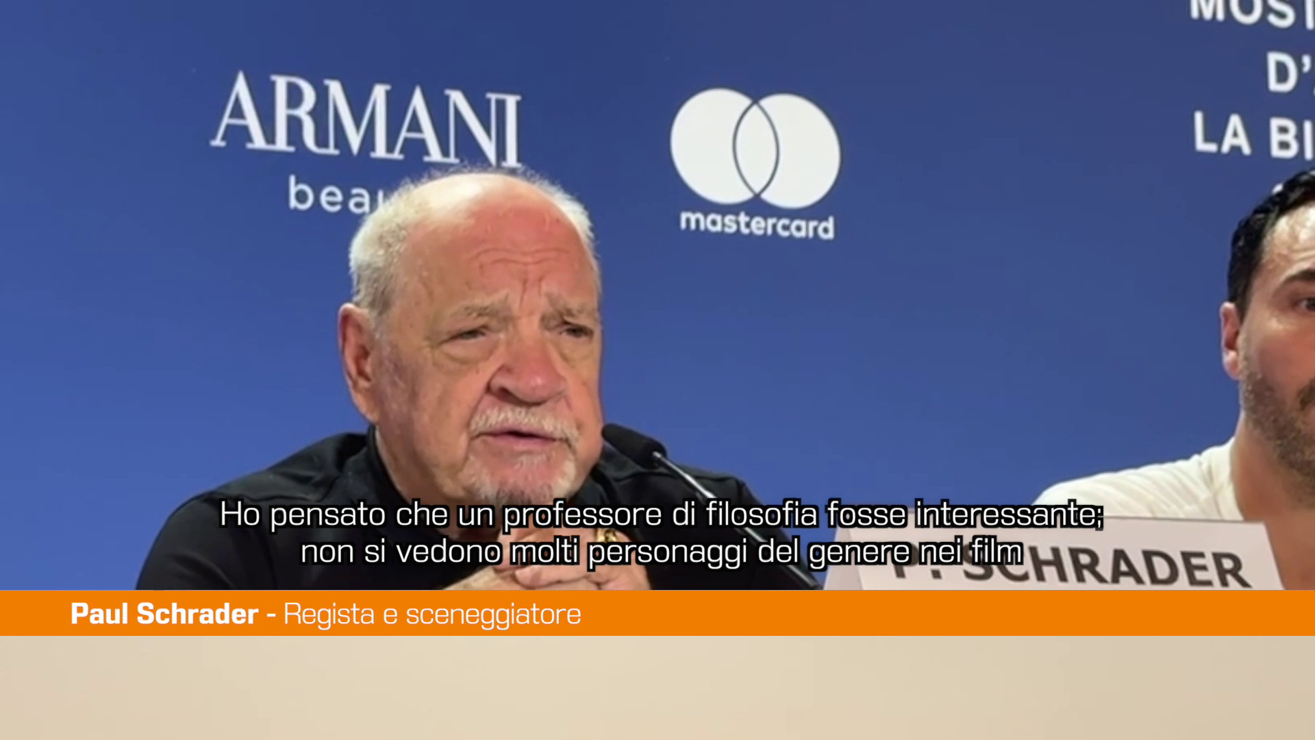 Venezia, Schrader al Lido con “The Basics of Philosophy