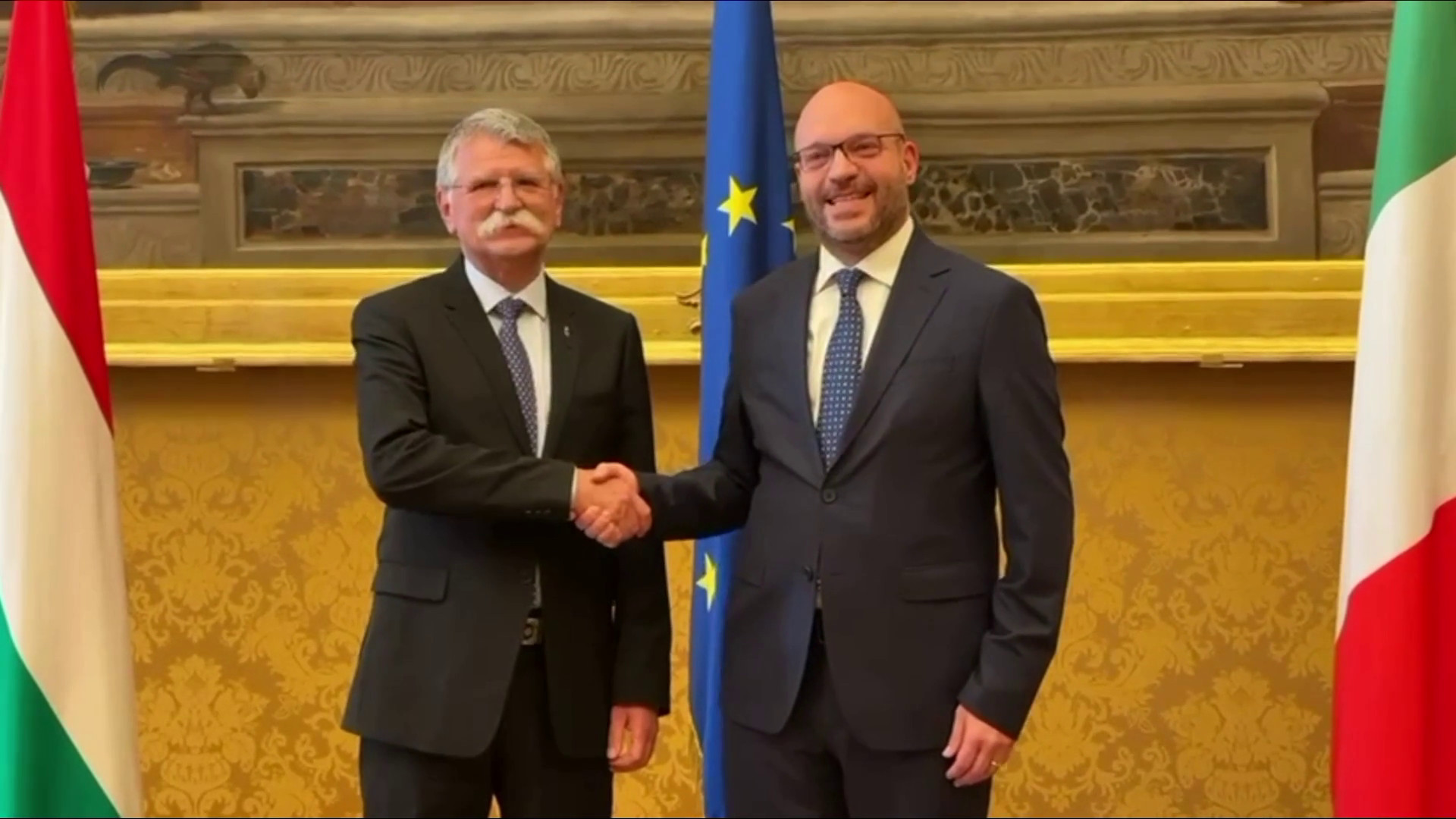 Fontana riceve il presidente del Parlamento ungherese Kover