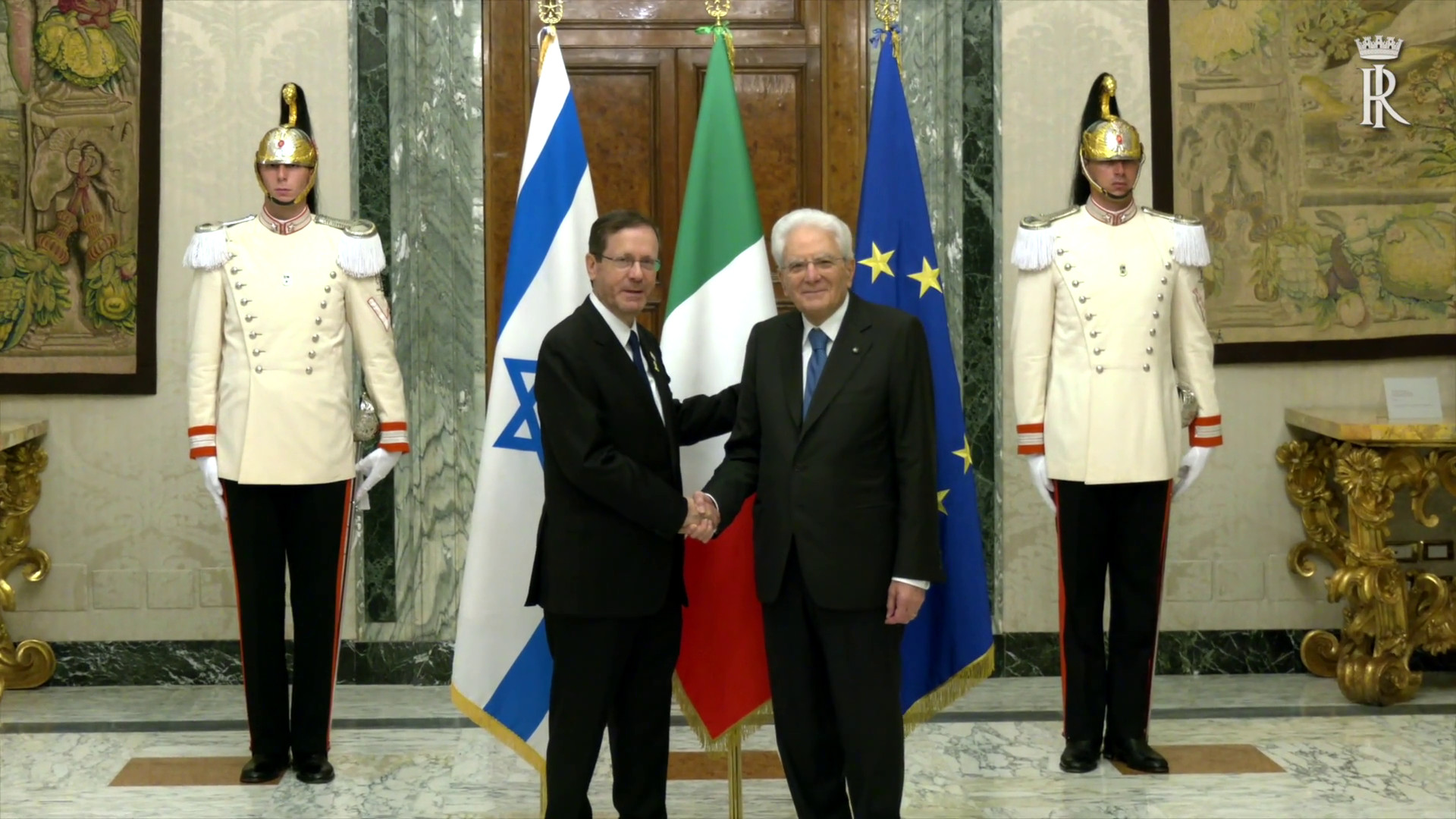 Mattarella riceve al Quirinale Presidente Israele Herzog