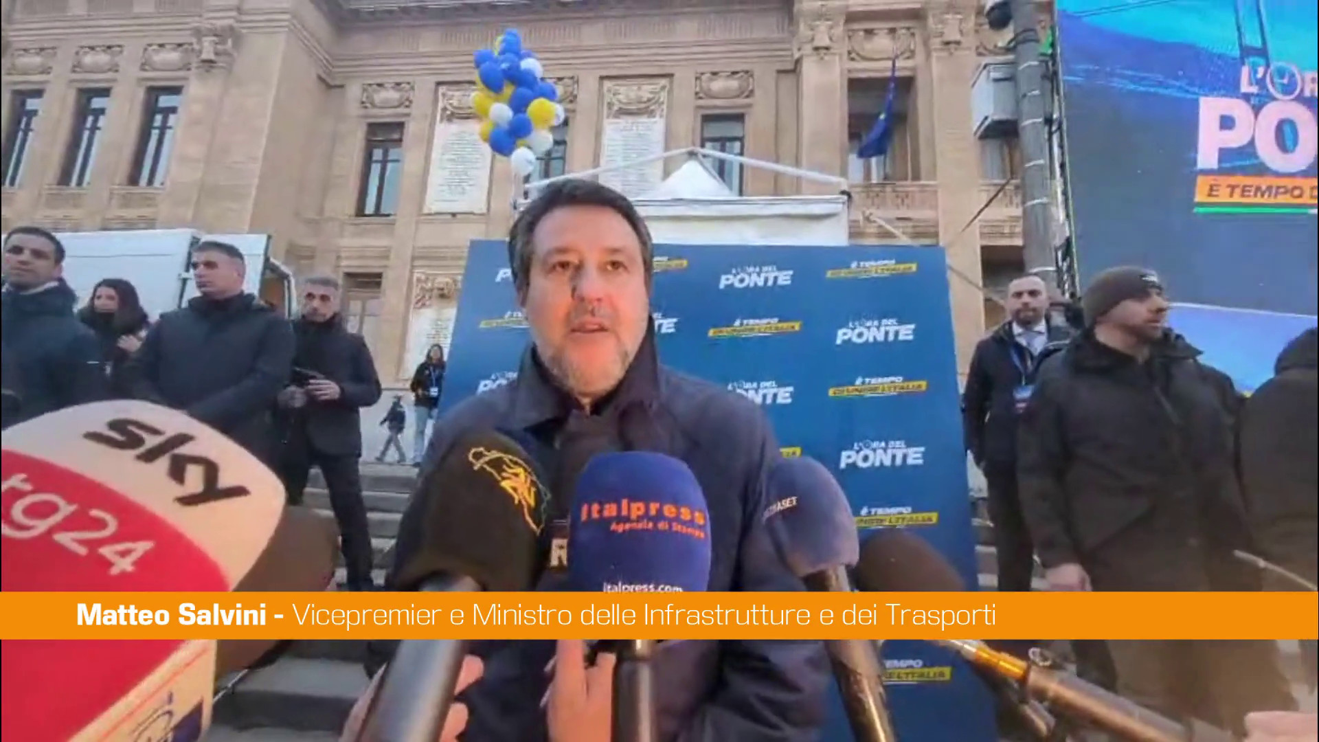 Ponte sullo Stretto, Salvini 