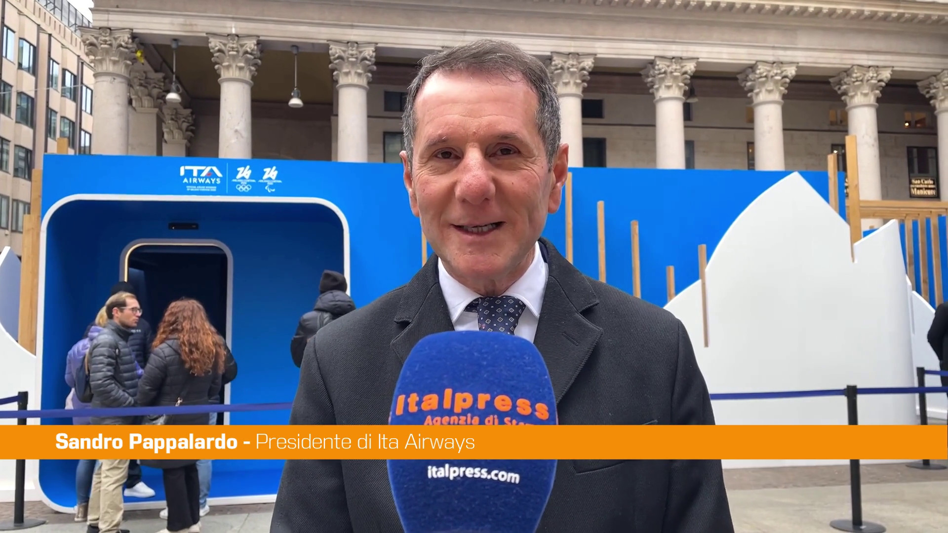 Ita Airways celebra le Olimpiadi invernali, Pappalardo 