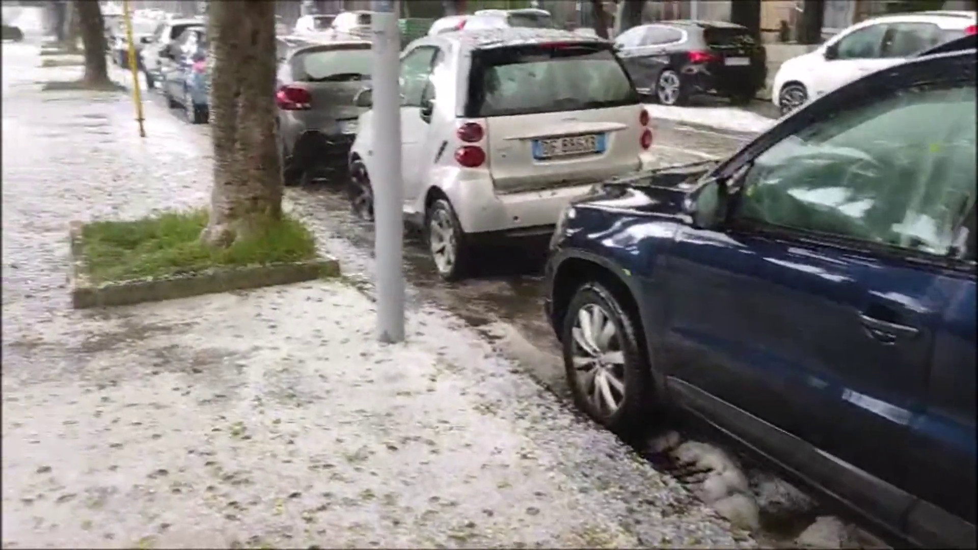 Violenta grandinata nell'Agrigentino, disagi alla viabilità