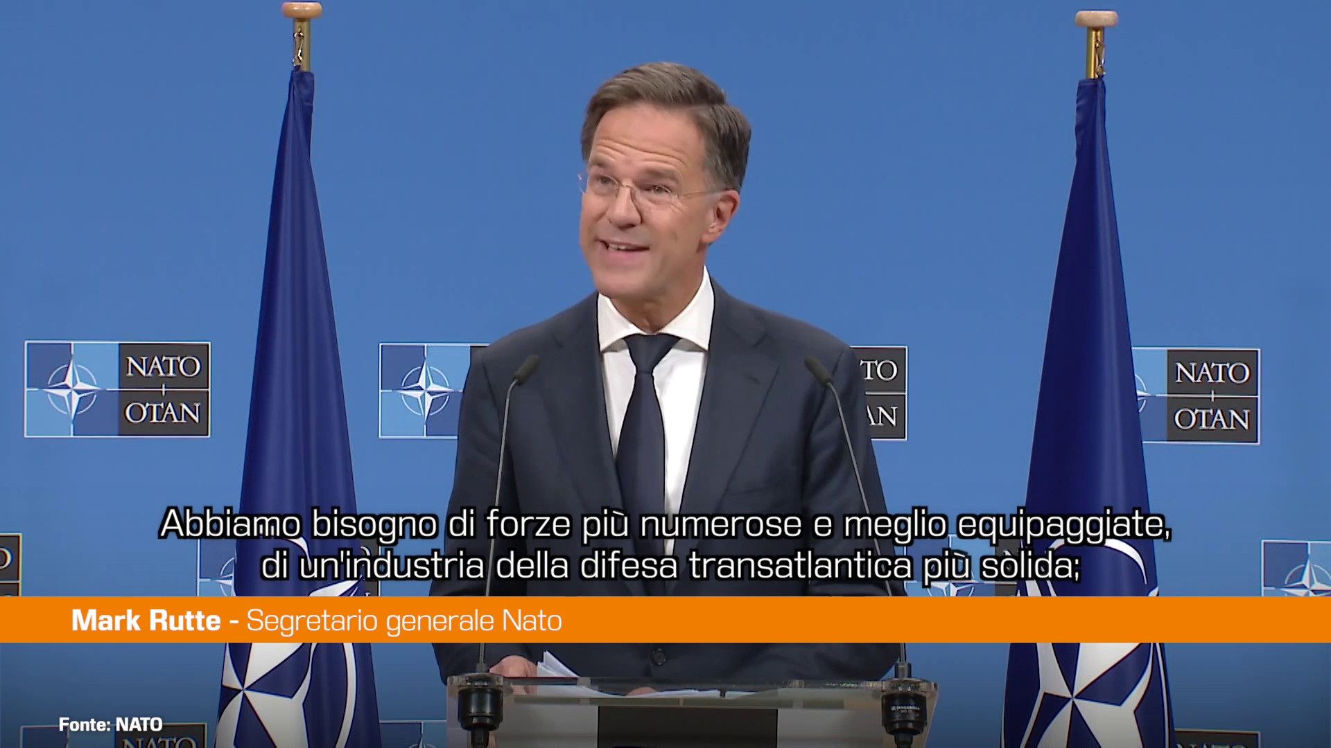 Nato, Rutte “Aumentare le spese per la difesa”