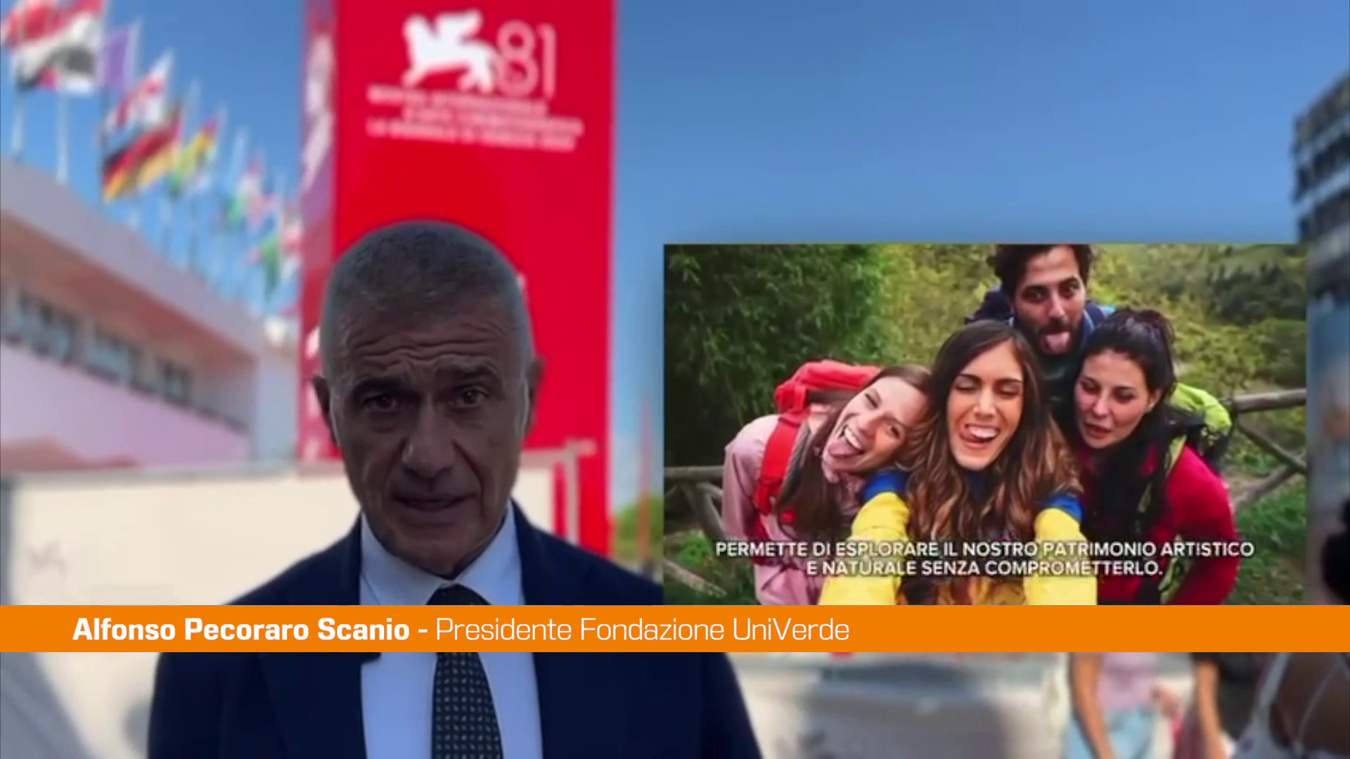 Pecoraro Scanio “Premiato a Mostra cinema Venezia spot Ecodigital”